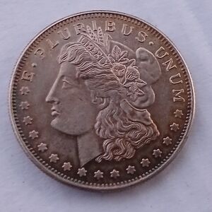 1 oz Morgan Silver Round .999 Fine Bullion 1 Troy Ounce Toning